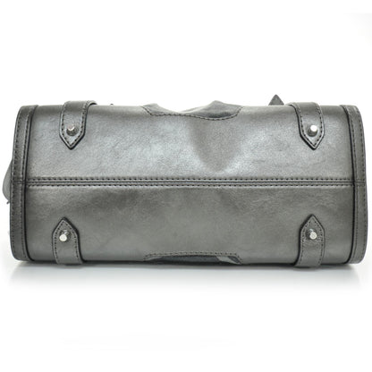 Burberry Leather Shimmer Check Tote 5 of 10