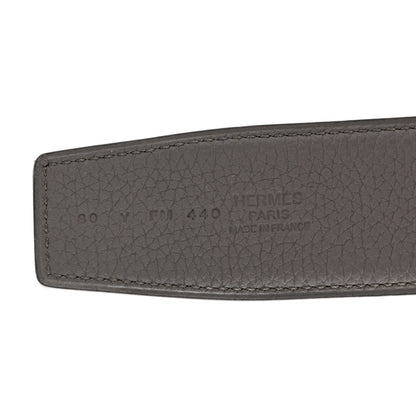Hermes Box Togo 38mm Constance H Belt 80 32 Black Etain 5 of 7