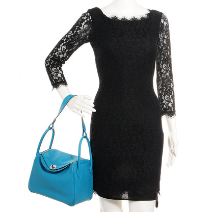 Hermes Swift Lindy 26 Turquoise 2 of 8