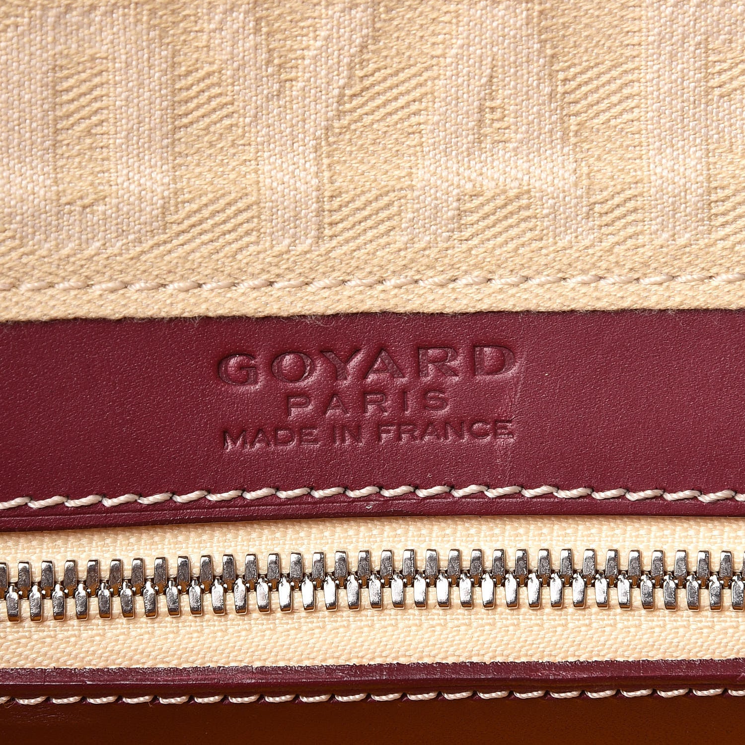 Goyard Goyardine Hotel Du Parc Briefcase Burgundy 6 of 9