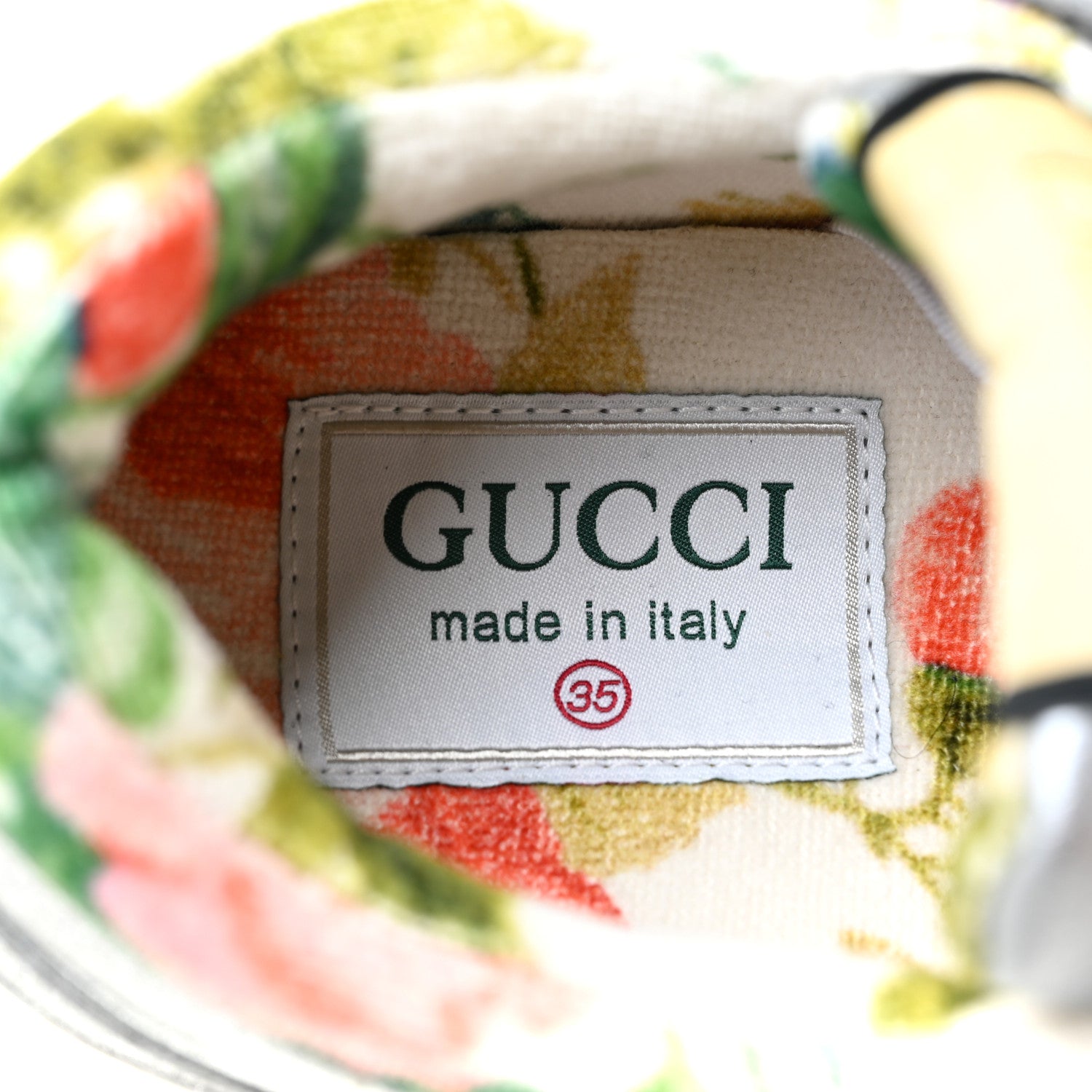Gucci Metallic Calfskin Glitter Mesh Womens Ultrapace Sneakers 35 Silver Light Grey Mystic White 9 of 10