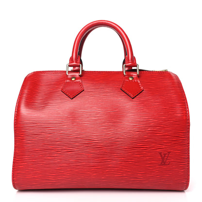 Louis Vuitton Epi Speedy 25 Castillan Red 1 of 11
