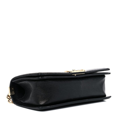 Chanel Caviar Chevron Quilted Medium Boy Flap Black 4 of 12