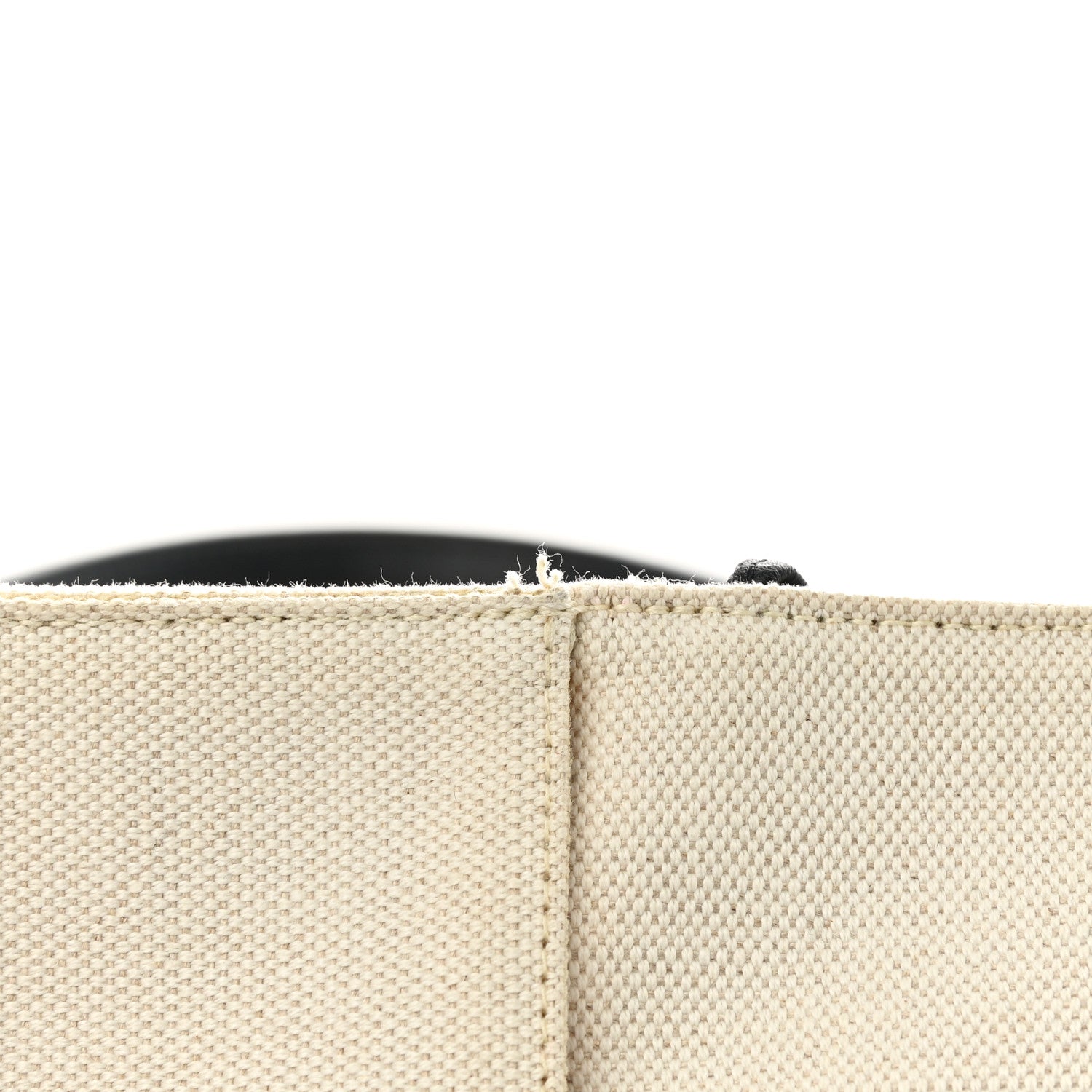 Bottega Veneta Canvas Intrecciato Large Arco Tote Beige Black 18 of 21