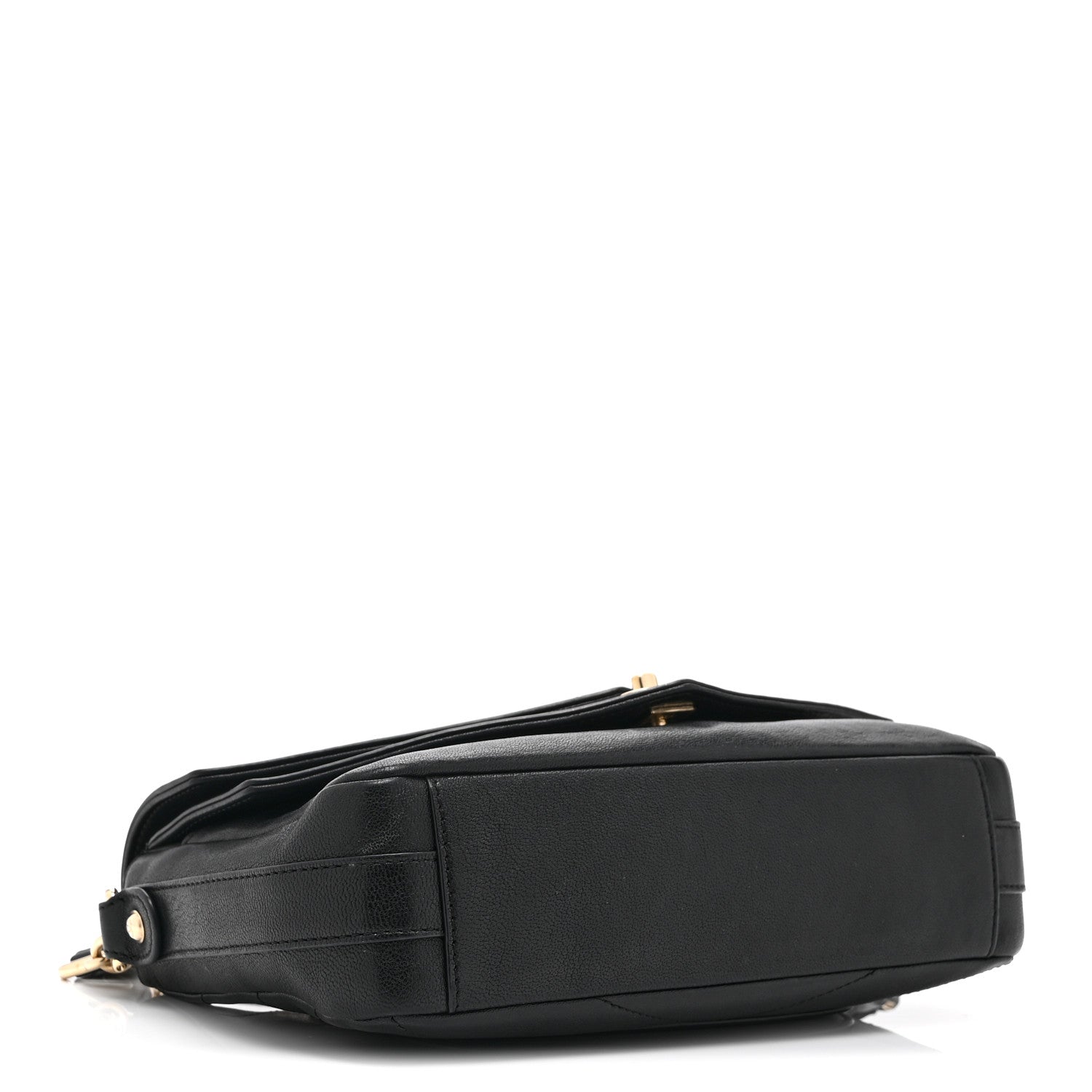Chanel Sheepskin Chevron Quilted Mini Double Chevron Flap Black 4 of 10