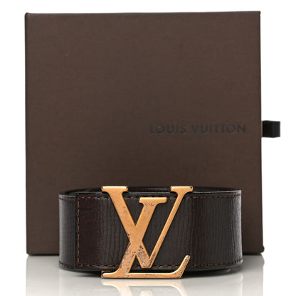 Louis Vuitton Calfskin Monogram LV Initiales Belt 100 40 Coffee 10 of 10