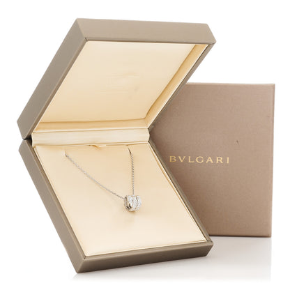 Bulgari 18K White Gold Diamond Serpenti Viper Pave Pendant Necklace 6 of 6
