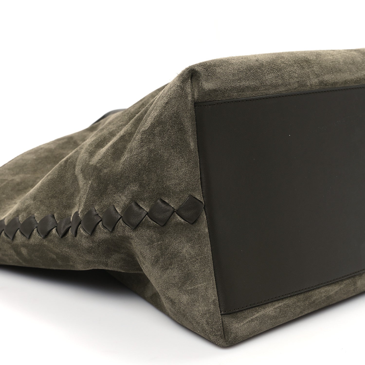 Bottega Veneta Suede Large Cabat Camping Kaki 9 of 12
