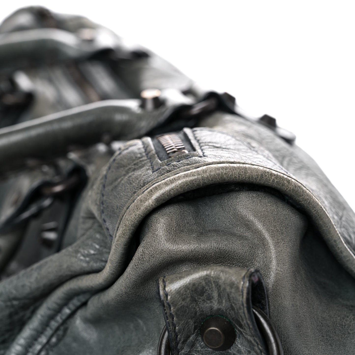 Agneau Classic Hardware Maxi Twiggy Anthracite