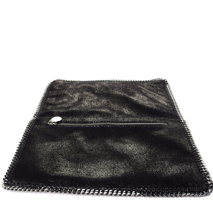 Stella McCartney Shaggy Deer Falabella Fold Over Clutch Black 15 of 22