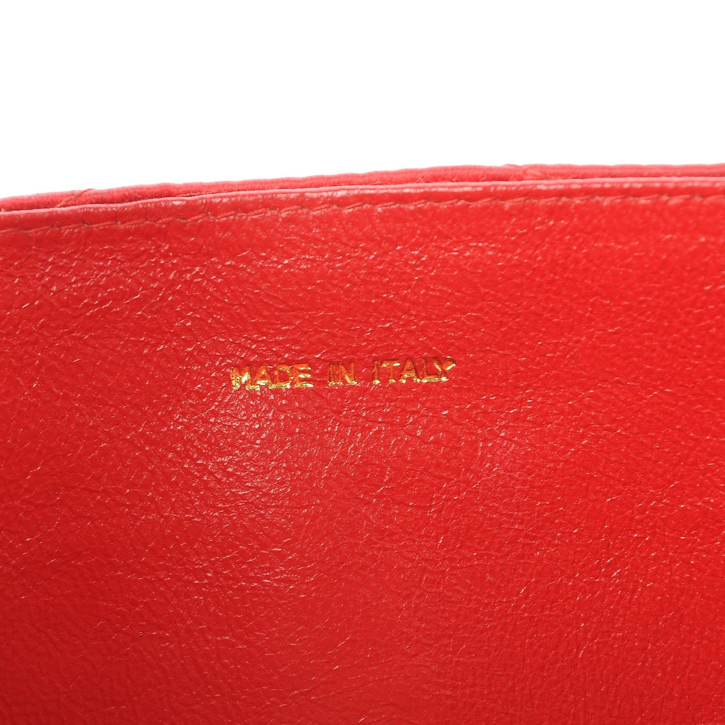 Satin CC Envelope Flap Red