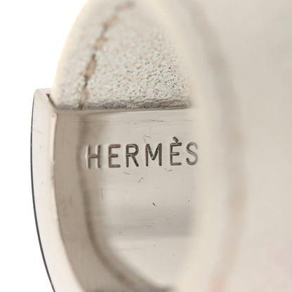 Hermes Palladium Epsom Collier De Chien CDC Ring 9 White 3 of 3