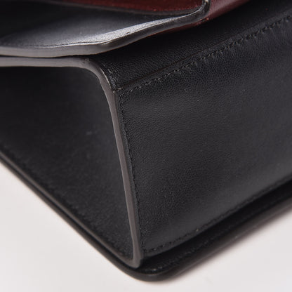 Givenchy Crinkled Patent Calfskin Medium GV3 Flap Black Burgundy 8 of 9