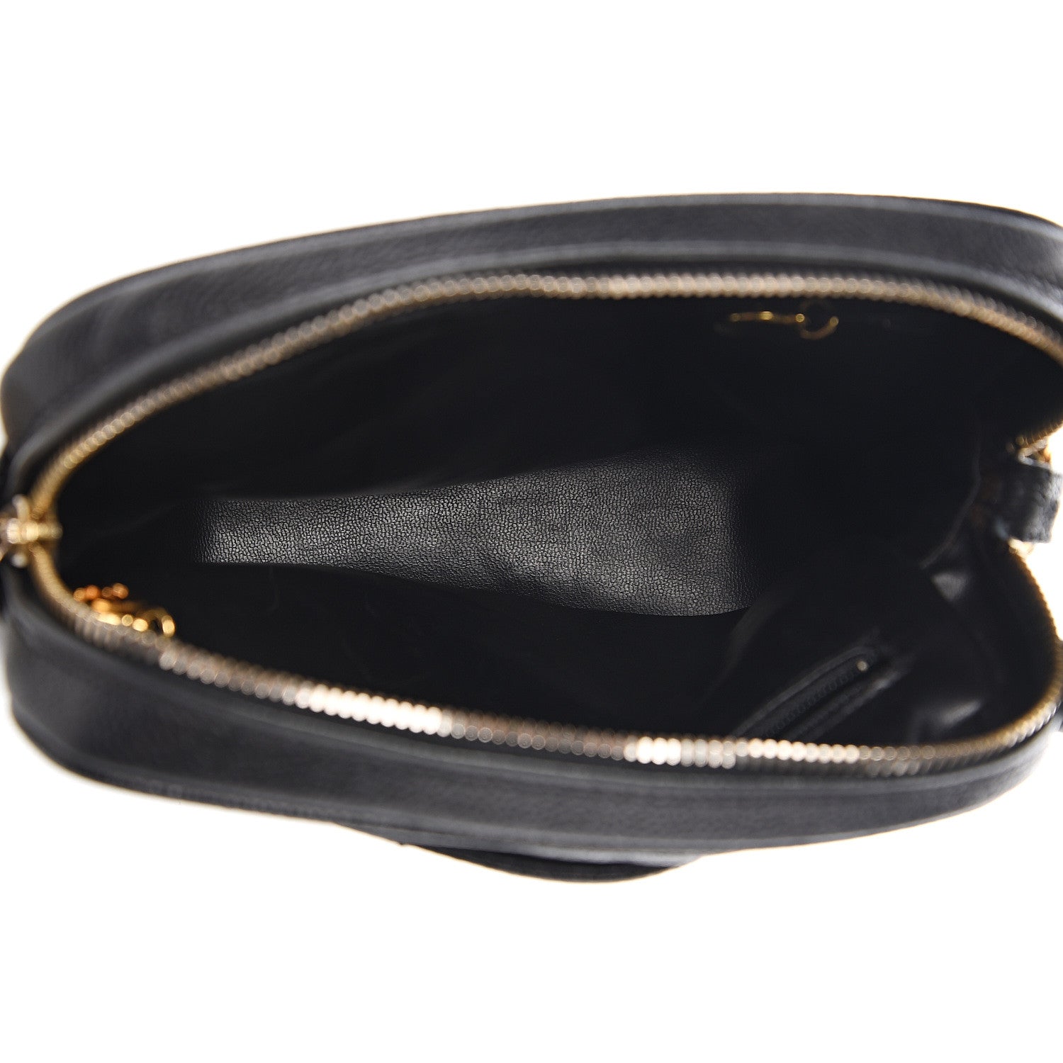 Chanel Caviar Chevron Quilted Camera Case Black 4 of 12
