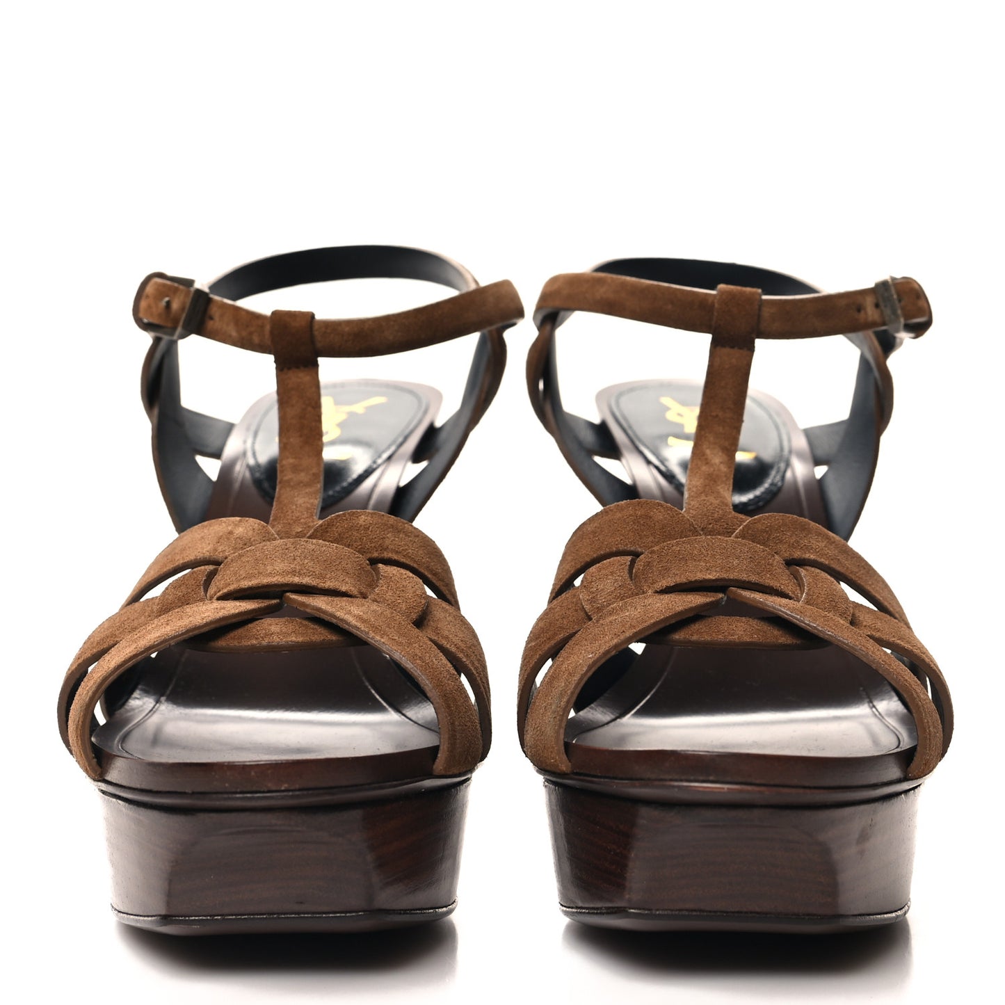 Suede Tribute 105 Platform Sandals 39.5 Tan