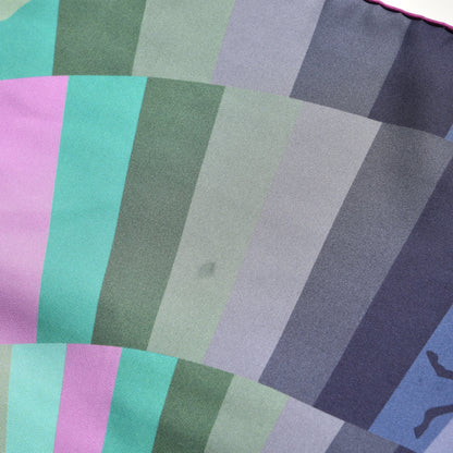 Hermes Silk Galop Chromatique Scarf 90 Fuchsia Turquoise Bleu 5 of 7
