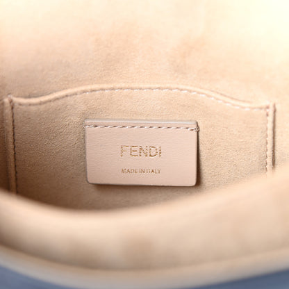 Fendi X FILA Vitello Liberty Mania Bi-Color FF 1974 Embossed Small Kan I Shoulder Bag Black Confetto Multicolor 6 of 8
