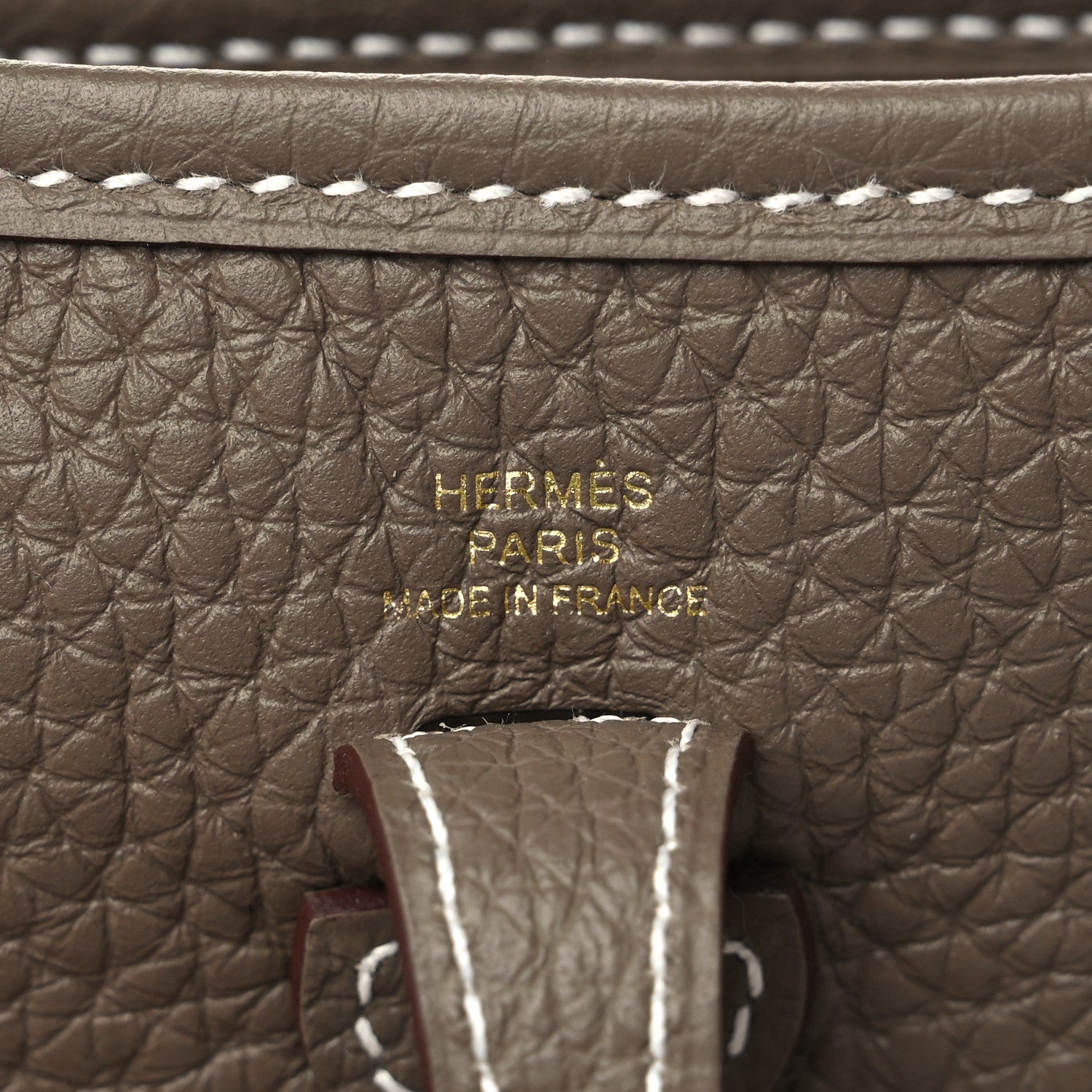 Hermes Taurillon Clemence Amazone Evelyne TPM Etoupe Bleu Indigo 6 of 10