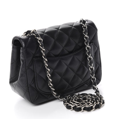Chanel Lambskin Quilted Mini Square Flap Black 3 of 12