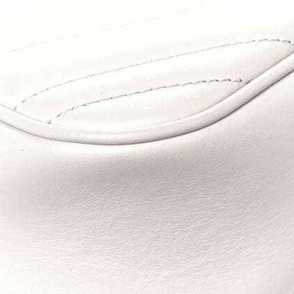 Gucci Calfskin Matelasse Small GG Marmont Chain Shoulder Bag White 11 of 13
