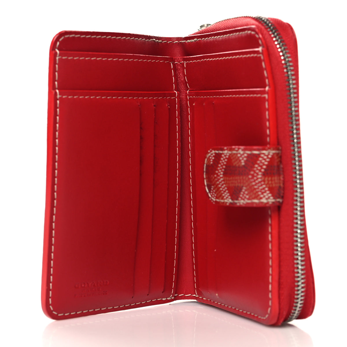 Goyard Goyardine Tuileries Wallet Red 6 of 9