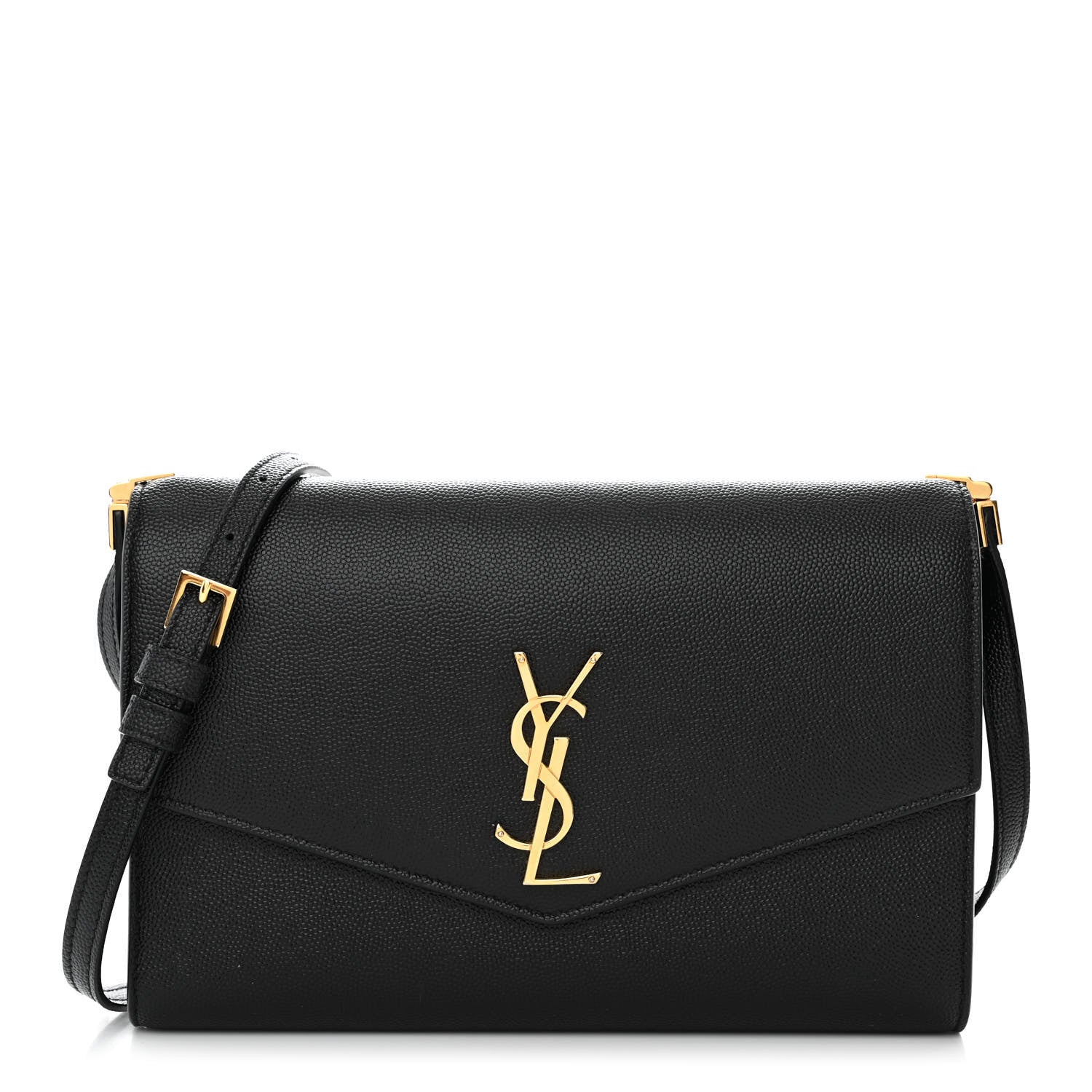 Saint Laurent Grain De Poudre Mini Uptown Crossbody Bag Black 1 of 12
