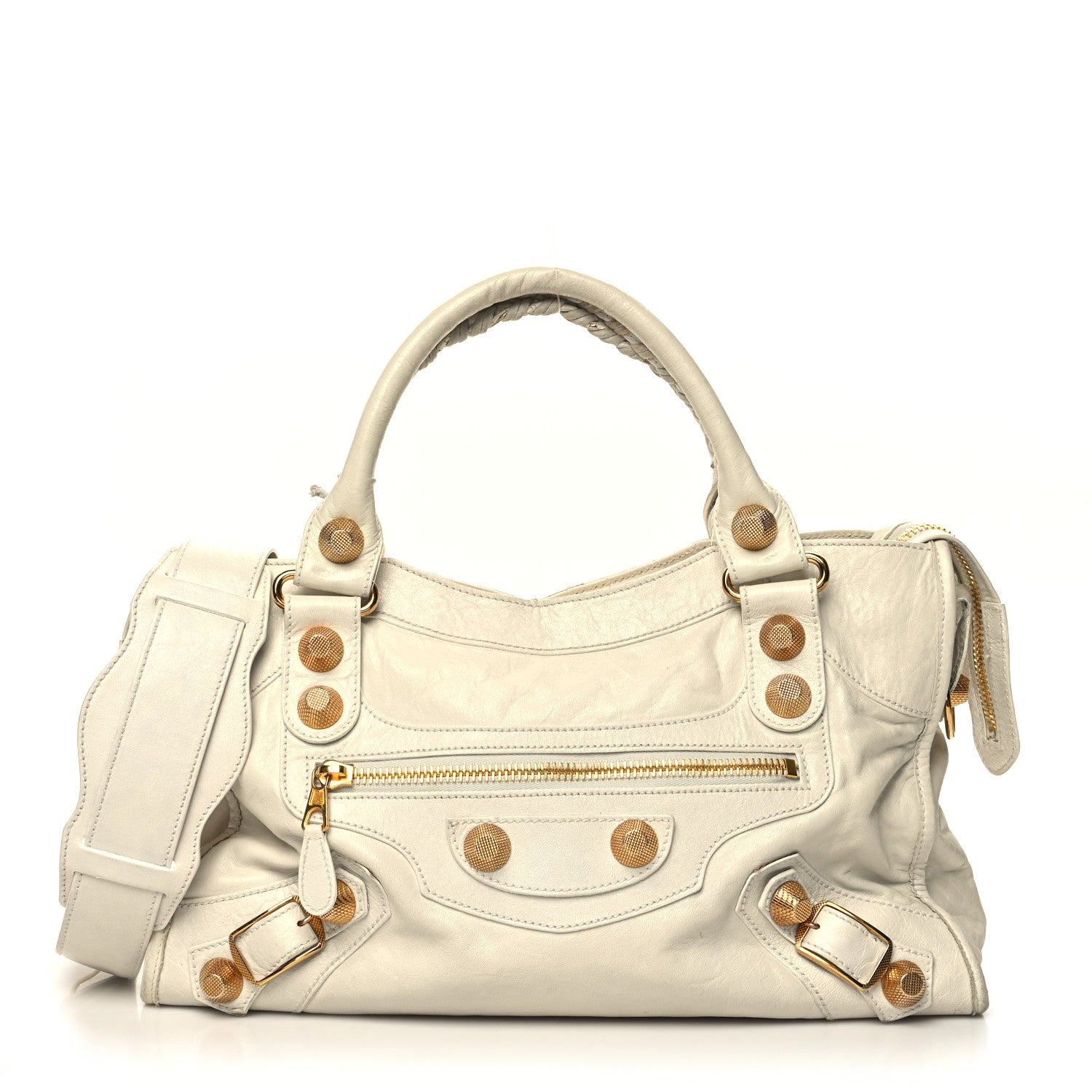 Balenciaga Agneau Giant 21 Gold Hardware City White Light 1 of 20