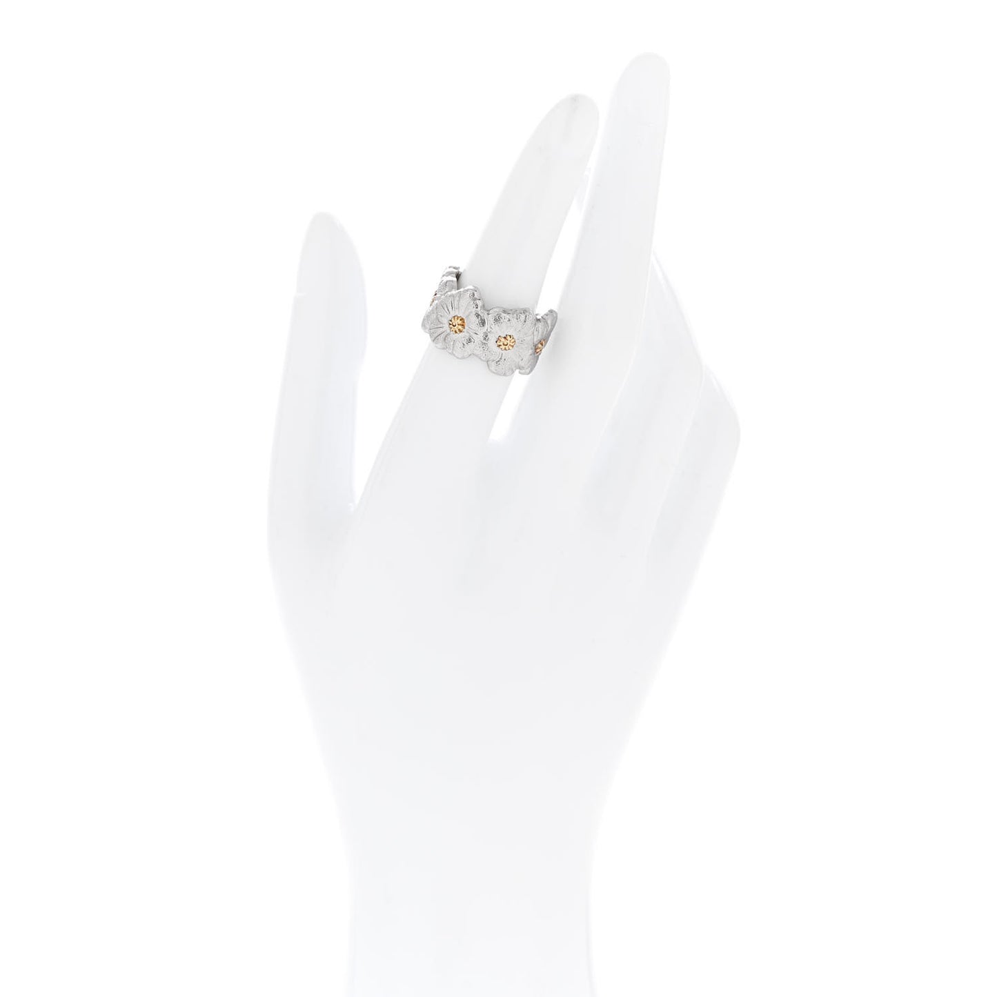 Sterling Silver Gold Vermeil Blossoms Daisy Ring 51 5.75