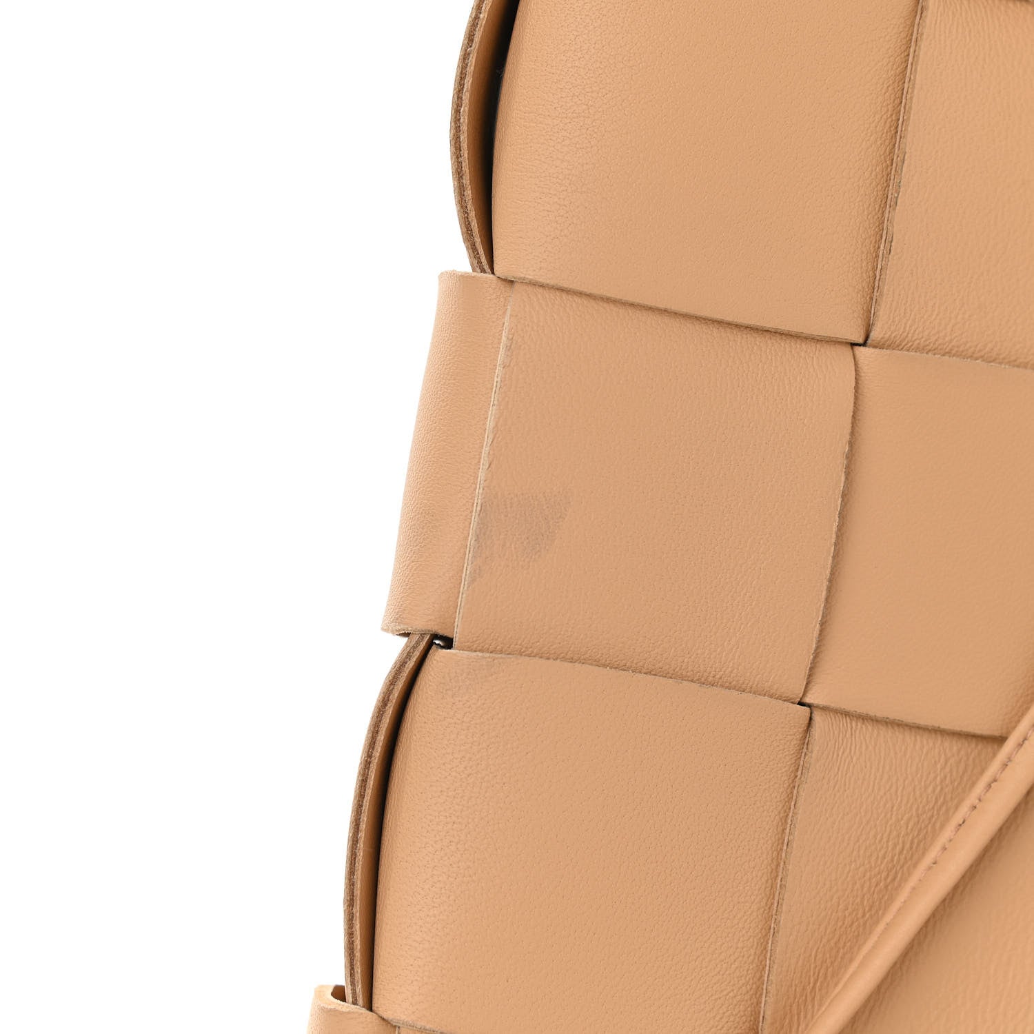 Bottega Veneta Lambskin Maxi Intrecciato Cassette Messenger Almond 14 of 16