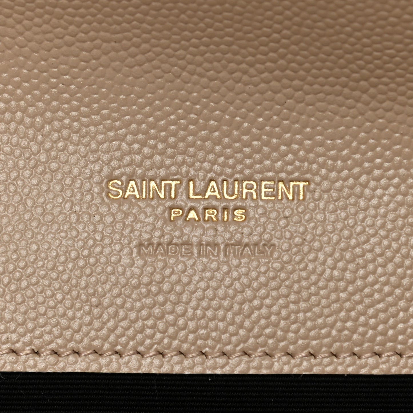 Grain De Poudre Matelasse Chevron Monogram Envelope Clutch Dark Beige