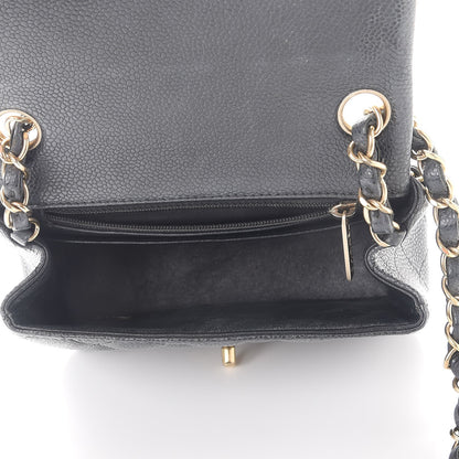 Chanel Caviar Quilted Mini Square Flap Dark Grey 5 of 9