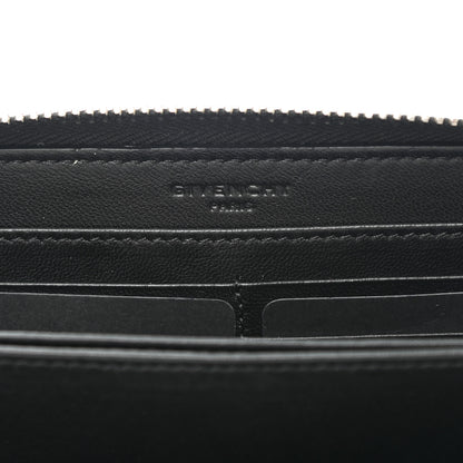 Givenchy Calfskin Star Pandora Zip Around Wallet Black Red 6 of 9