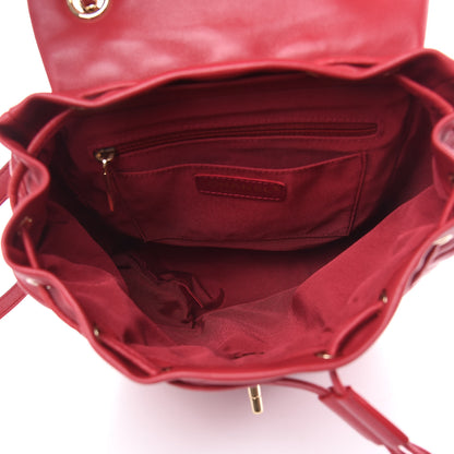 Chanel Lambskin Quilted Small Urban Spirit Backpack Dark Pink 7 of 16