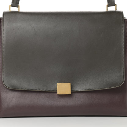 Celine Smooth Calfskin Suede Large Tri-Color Trapeze Dark Grey 7 of 23