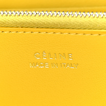 Celine Calfskin Large Zip Around Multifunction Wallet Black Citron 6 of 8