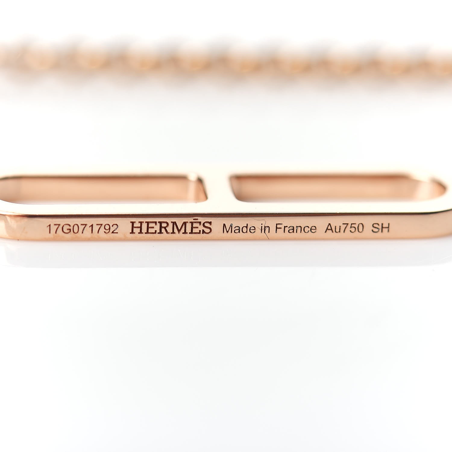 Hermes 18K Rose Gold PM Ever Chaine D'Ancre Bracelet SH 4 of 4
