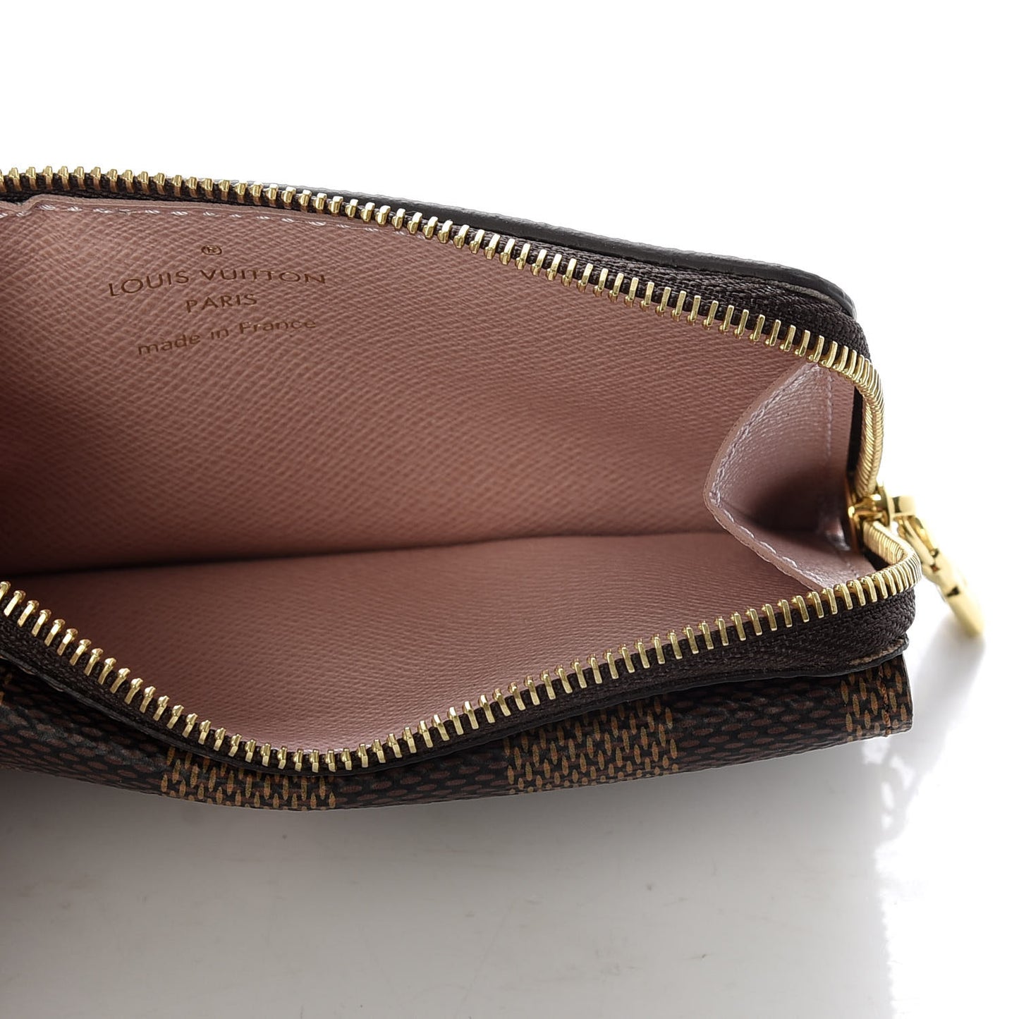 Damier Ebene Recto Verso Card Holder Rose Ballerine