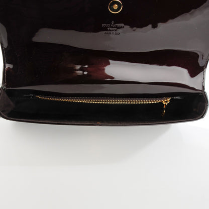 Louis Vuitton Patent Sobe Clutch Amarante 5 of 7