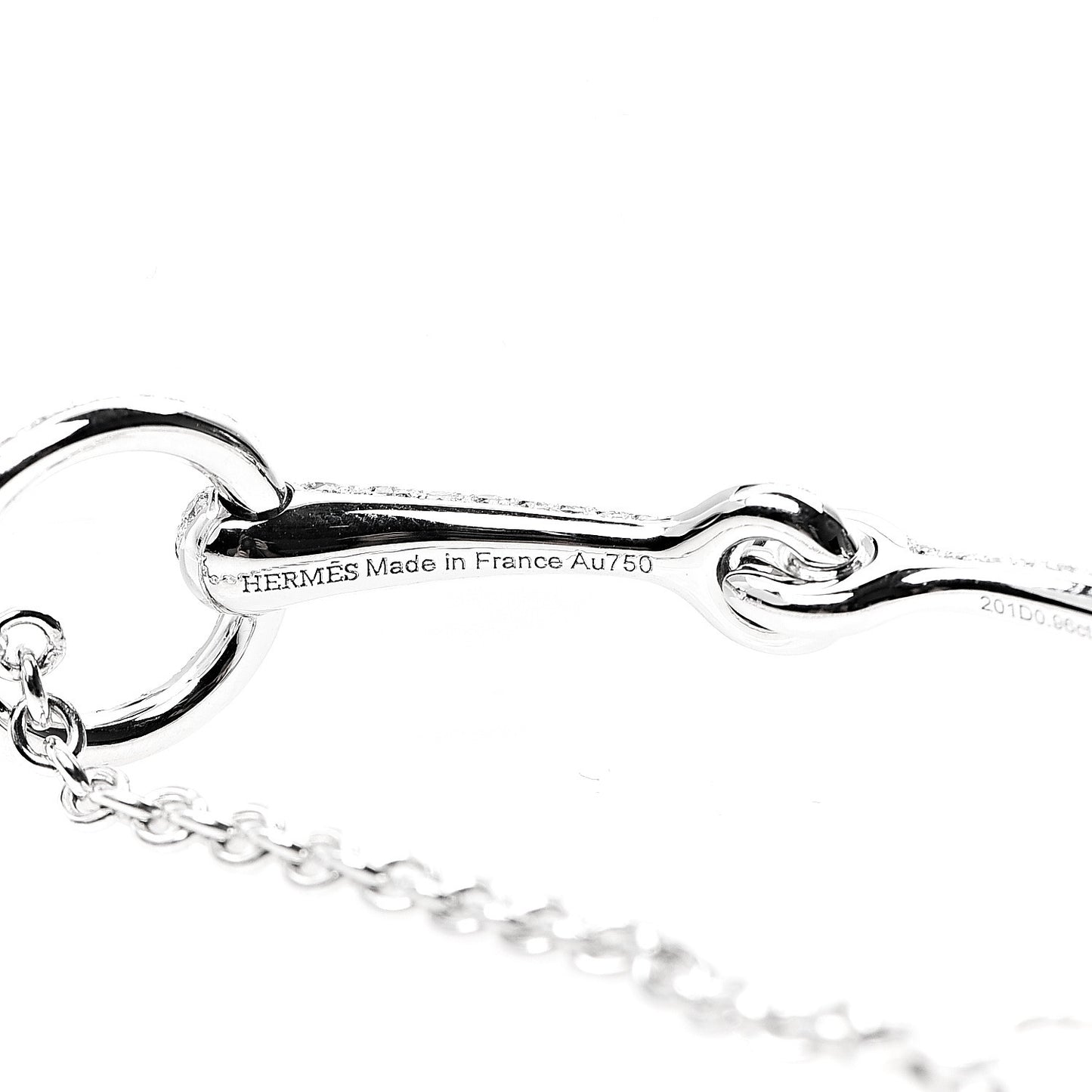 18K White Gold Diamond TPM Filet d'Or Bracelet