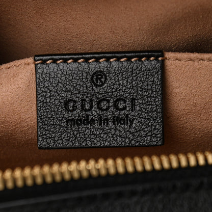 Gucci Monogram Matelasse Diagonal Small GG Marmont Chain Shoulder Bag Beige Black 6 of 10