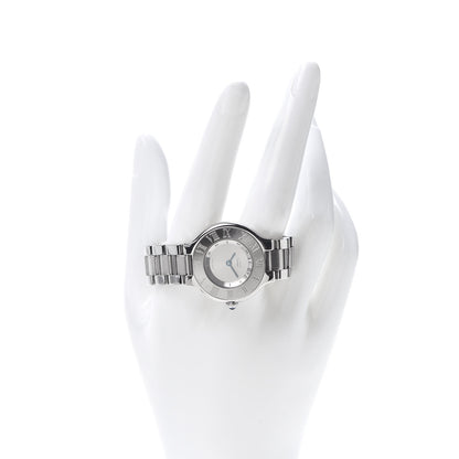 Cartier Stainless Steel 28mm Must De 21 Quartz Watch 2 of 8