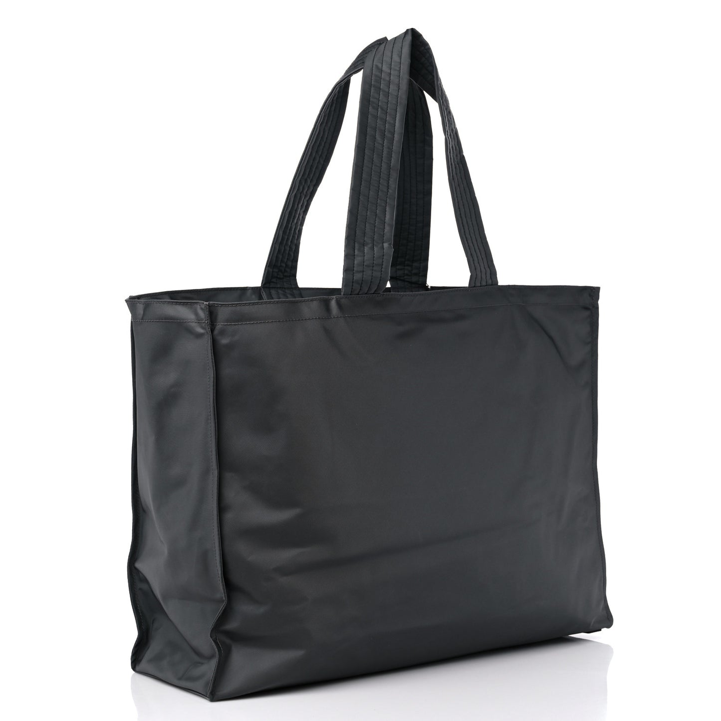 Nylon Logo Trench Tote Bag Grey