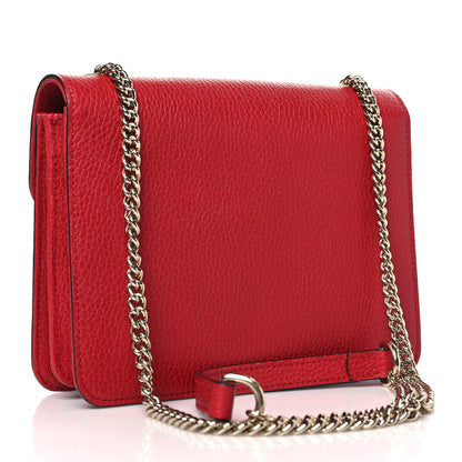 Gucci Dollar Calfskin Small Interlocking G Shoulder Bag Red 3 of 11