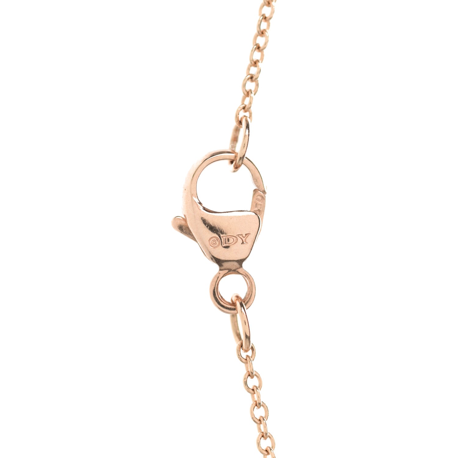 David Yurman 18K Yellow Gold Diamond Venetian Quatrefoil Pendant Necklace 4 of 5