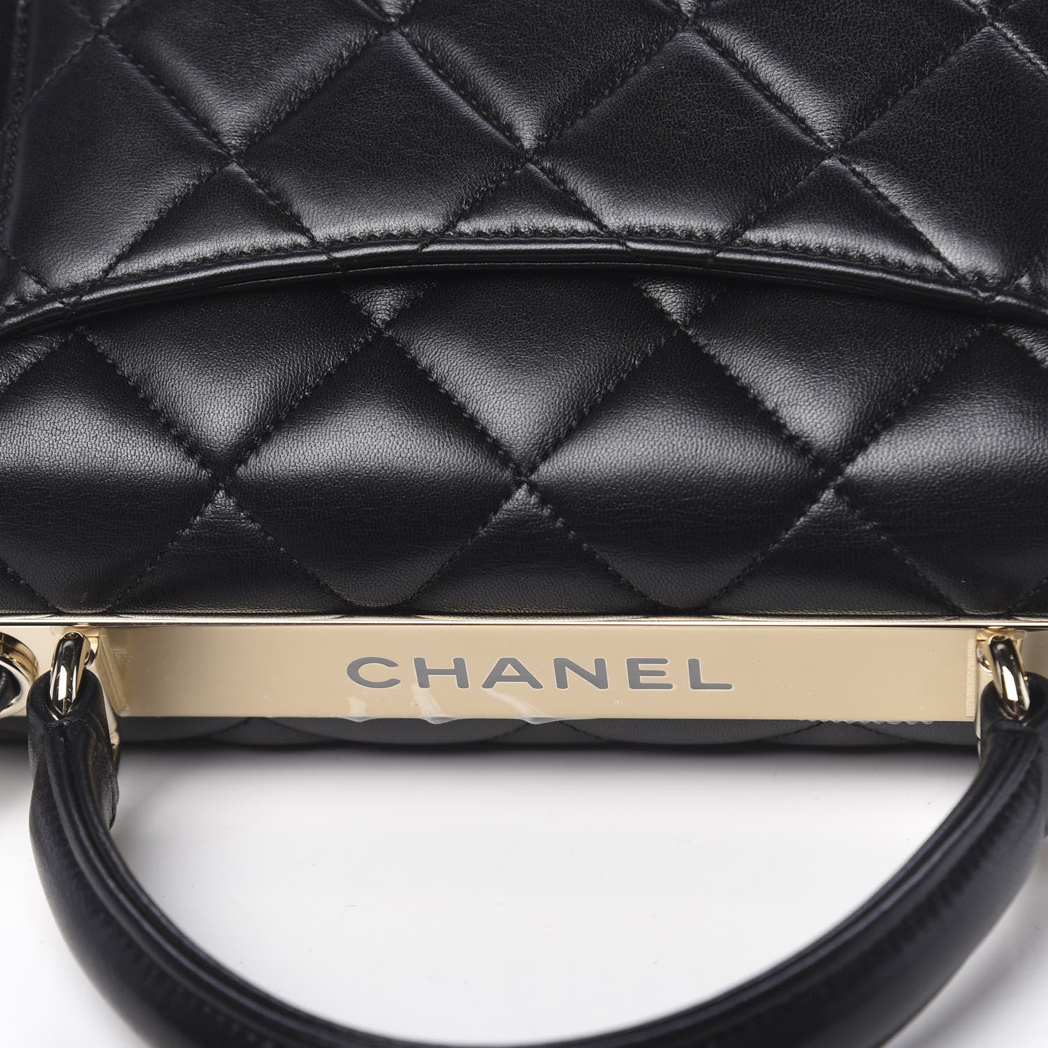 Chanel Lambskin Quilted Small Trendy CC Dual Handle Flap Bag Black 10 of 12