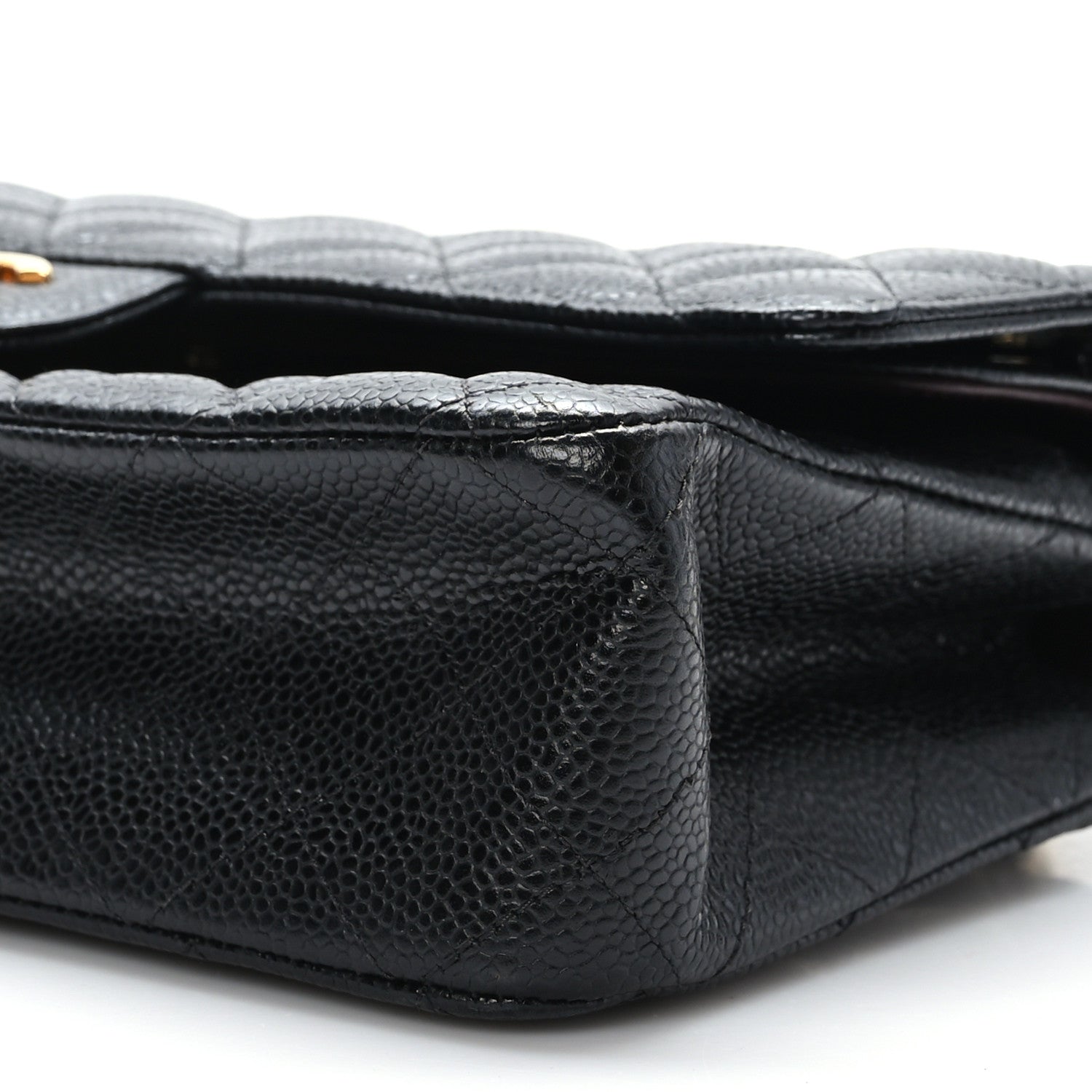 Chanel Caviar Quilted Medium Double Flap Black 9 of 10