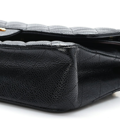 Chanel Caviar Quilted Medium Double Flap Black 9 of 10