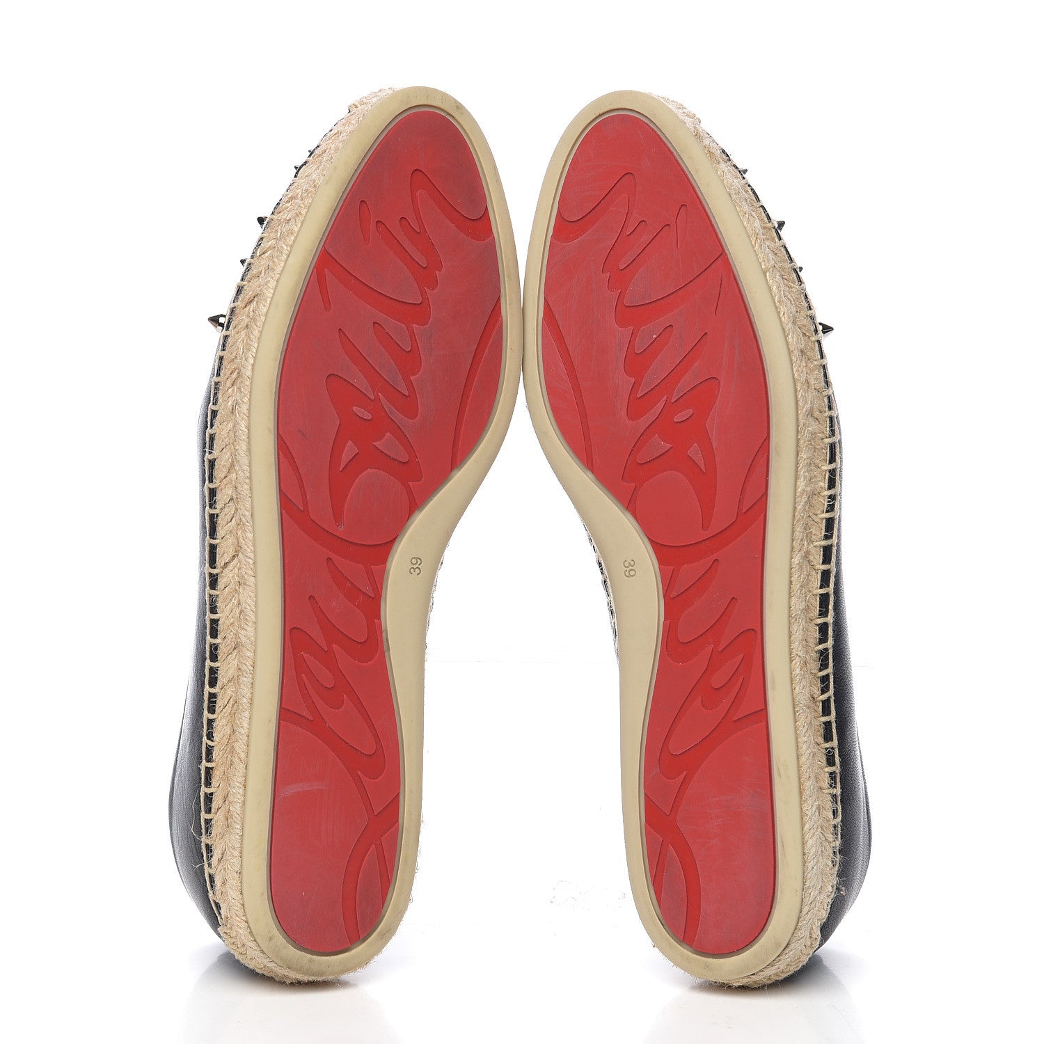 Christian Louboutin Nappa Aliochette Espadrilles 39 Black 5 of 10