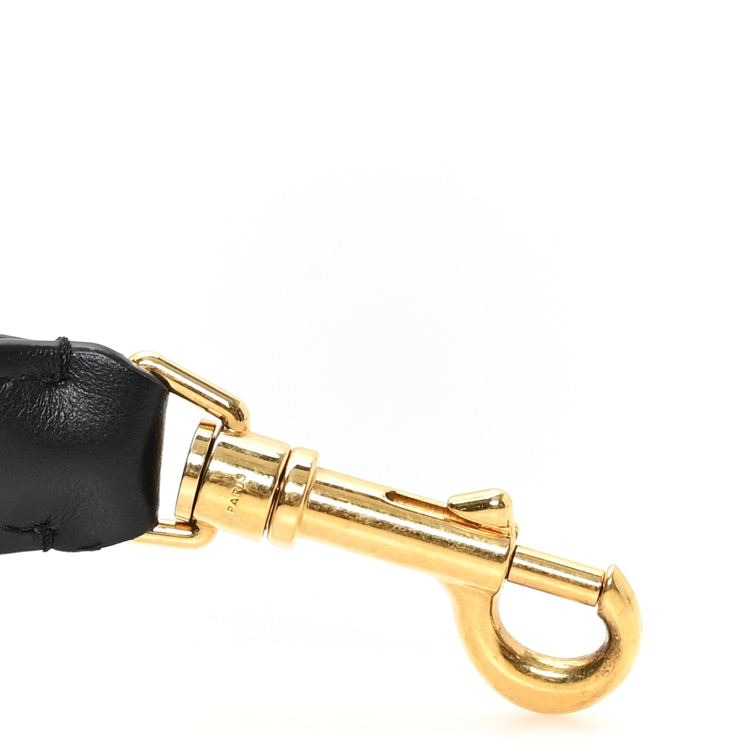 Celine Jacquard Wool Logo Short Strap Black Beige 3 of 3