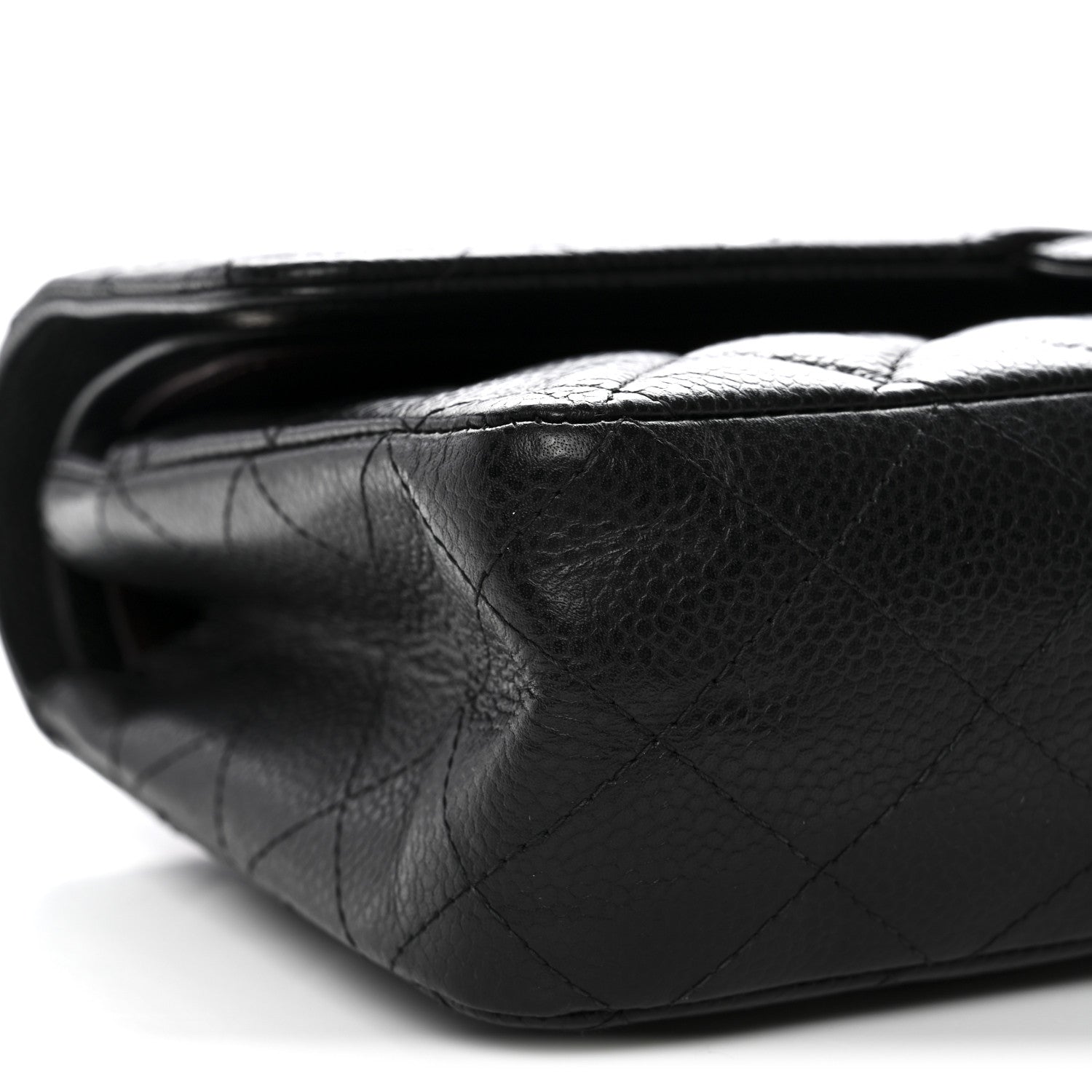 Chanel Caviar Quilted Medium Double Flap Black 8 of 12